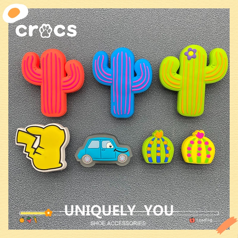 ใหม่-ตัวติดรองเท้า-crocs-รูปดอกไม้-มีไฟกระพริบ-led-เครื่องประดับแฟชั่น-diy