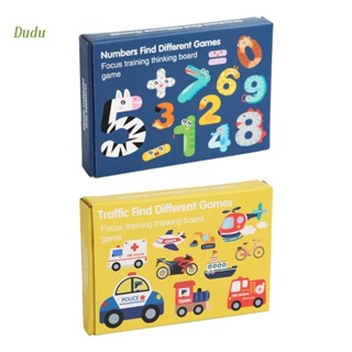 Dudu 2 in 1 Montessori ของเล่นเพื่อการศึกษา สําหรับเด็กวัยหัดเดิน การฝึกคิดตัวเลขการก่อสร้างที่ทนทาน