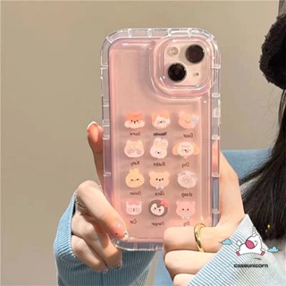 เคสโทรศัพท์มือถือแบบนิ่ม ลายการ์ตูนหมี สําหรับ Samsung A34 A14 A54 A04s A04 A12 A50 A53 A10s A13 A03s A03 A04E A51 A31 A20s A21s A11 A32 A71 A22 A02s A52s A52 A30 A20 A30s M23
