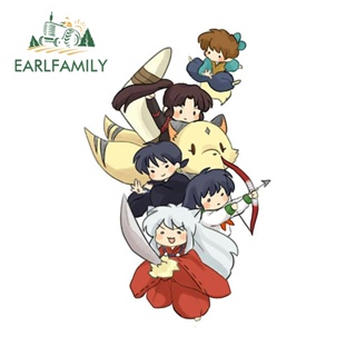 Earlfamily สติกเกอร์กราฟฟิก Inuyasha กันน้ํา กันรอยขีดข่วน สําหรับติดตกแต่งหมวกกันน็อค แล็ปท็อป รถยนต์ 13 ซม. x 8.2 ซม.