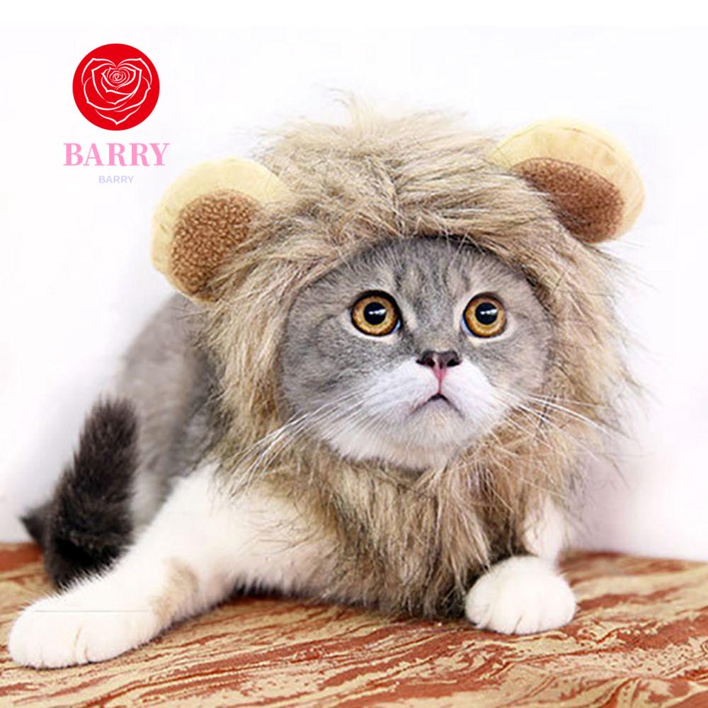 barry-หมวกแผงคอวิกผมสิงโตน่ารัก-แบบโต้ตอบ-เหมาะกับปาร์ตี้คริสต์มาส-ฮาโลวีน-สําหรับสุนัข-แมว