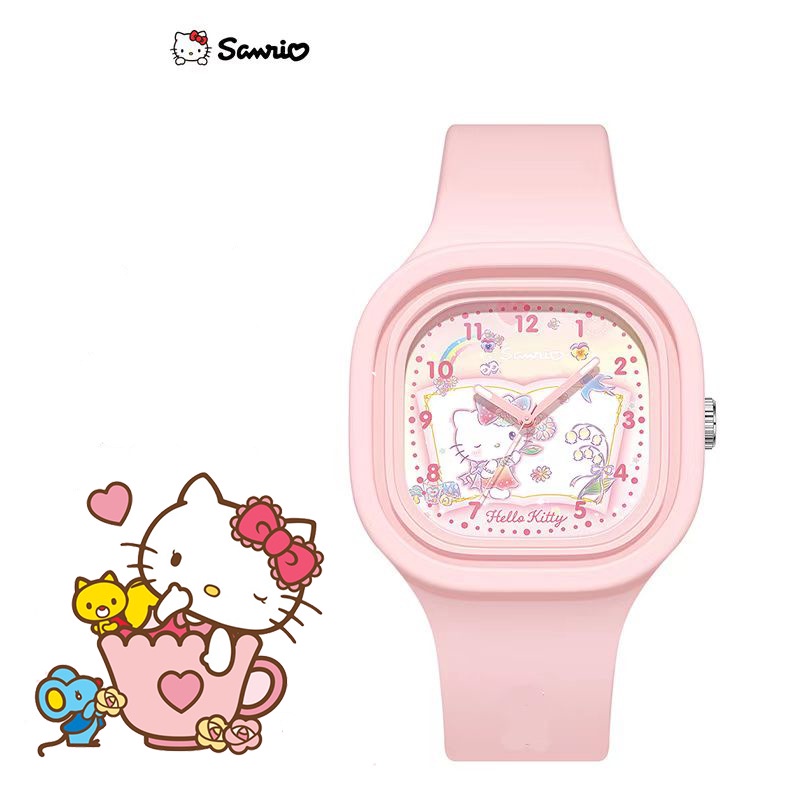 ภาพสินค้าSanrio Kurome นาฬิกาข้อมือควอทซ์ ดิจิทัล สายซิลิโคน ลายการ์ตูนน่ารัก สําหรับเด็กนักเรียนผู้หญิง จากร้าน siyouqiche1.th บน Shopee ภาพที่ 4