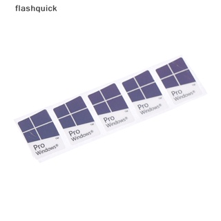 Flashquick สติกเกอร์ฉลาก สีฟ้า สําหรับติดตกแต่งคอมพิวเตอร์ โน๊ตบุ๊ค Windows10 WIN10 PRO 5 ชิ้น