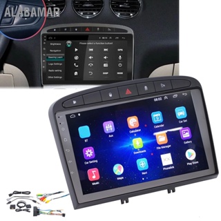 ALABAMAR 9in Auto Navigator Touch Screen เล่นมัลติมีเดียสำหรับ Android10.0 Bluetooth Replacement สำหรับ Peugeot 408/308/308SW 10-13