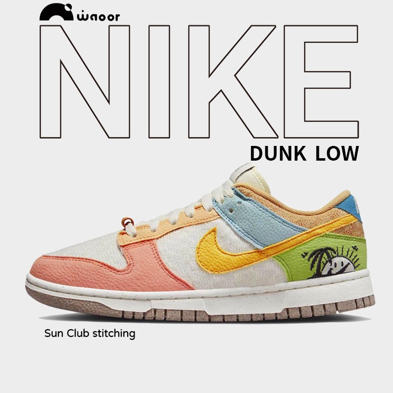 sneakers-nike-dunk-low-se-sun-club-color-stitching-white-orange-nike-sb