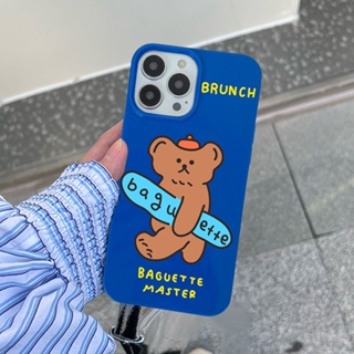 เคสโทรศัพท์มือถือ ลายการ์ตูนหมีน่ารัก สําหรับ iPhone