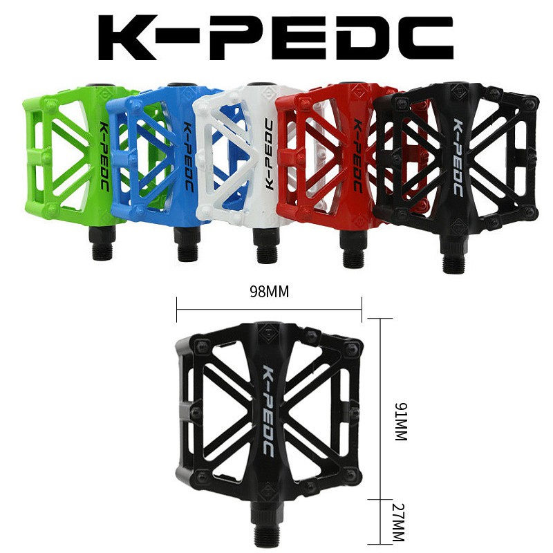 แป้นถีบจักรยาน-ที่พักเท้าจักรยาน-k-pedc-รุ่น-kp-1021-แพ็คคู่-ที่พักเท้าสำหรับจักรยานใช้ได้กับทุกรุ่น-วัสดุ-อลูมิเนียม