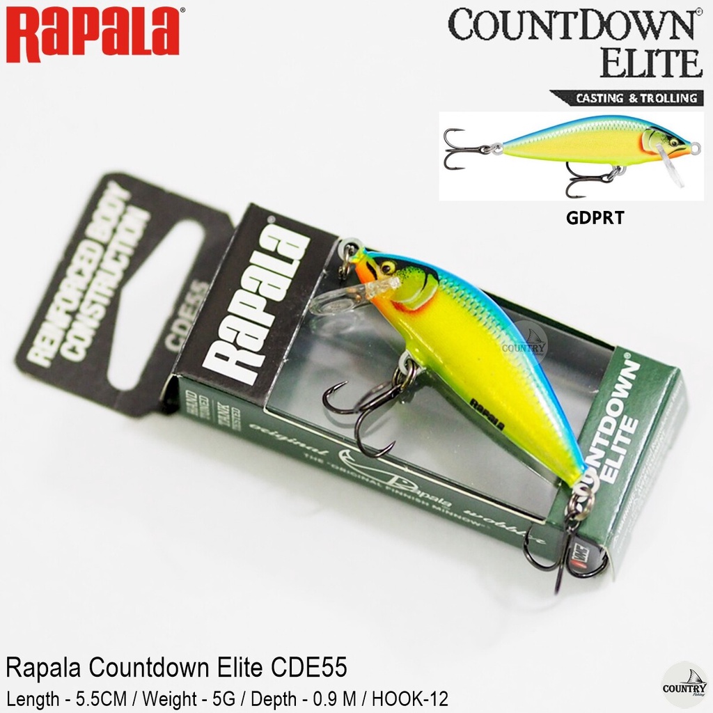 Rapala Countdown Elite CDE75 3 inch Slow Sinking Crankbait