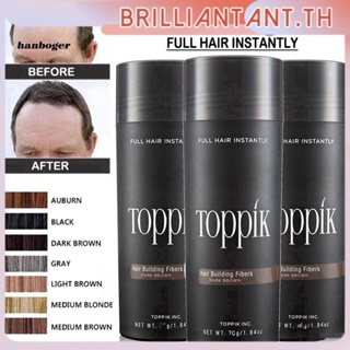 Toppik Instant Hair Growth Powder Hair Fibers Keratin Thickening Spraywig Regrowth For Woman Man Hair Building Fibers Loss 27.5g bri.