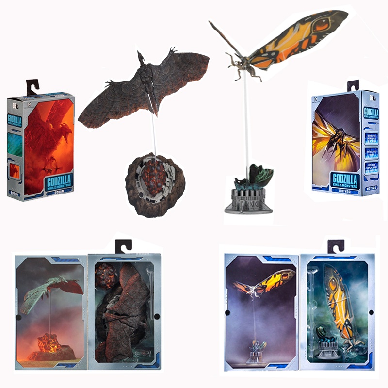 neca-godzilla-king-of-the-monsters-vs-โมเดลฟิกเกอร์-king-kong-mothra-rodan-ขยับได้