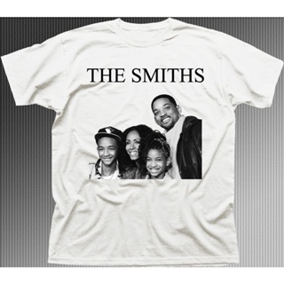 ร้อน 3 [COD]เสื้อยืดลําลอง ผ้าฝ้าย แขนสั้น พิมพ์ลาย The SMITHS Will Smith family funny music rock 9843