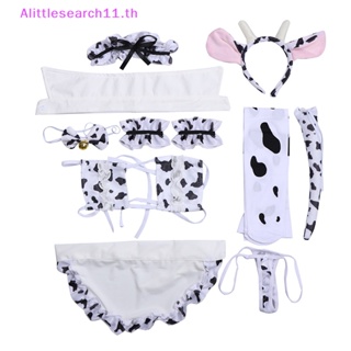 Alittlesearch11 ชุดว่ายน้ําบิกินี่ ลายวัว สําหรับเด็กผู้หญิง