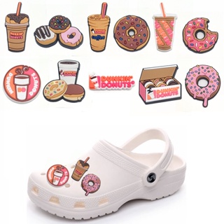 ตัวติดรองเท้า Crocs Jibbitz Charm Donut อาหาร ขนมหวาน โดนัท Jibits Croc Pin Dunkin สําหรับเด็ก