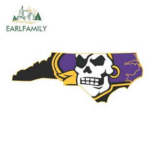 Earlfamily สติกเกอร์กันน้ํา 13 ซม. x 13 ซม. สําหรับ East Carolina Pirates