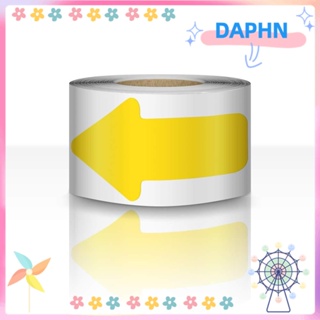Daphs เทปสติกเกอร์ ลายลูกศร กันน้ํา มีกาวในตัว สีเหลือง 150 ชิ้น