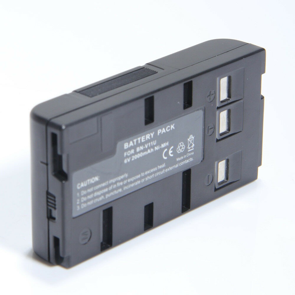 Batterie Compatible JVC BN-V20U - NiMH 2100mAh 6V - Pour Caméscope JVC - Remplacement économique