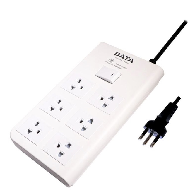 data-รางปลั๊กไฟ-มอก-3-เมตร-รุ่น-dt6118-สีขาว-ส่งฟรีทั่วประเทศ