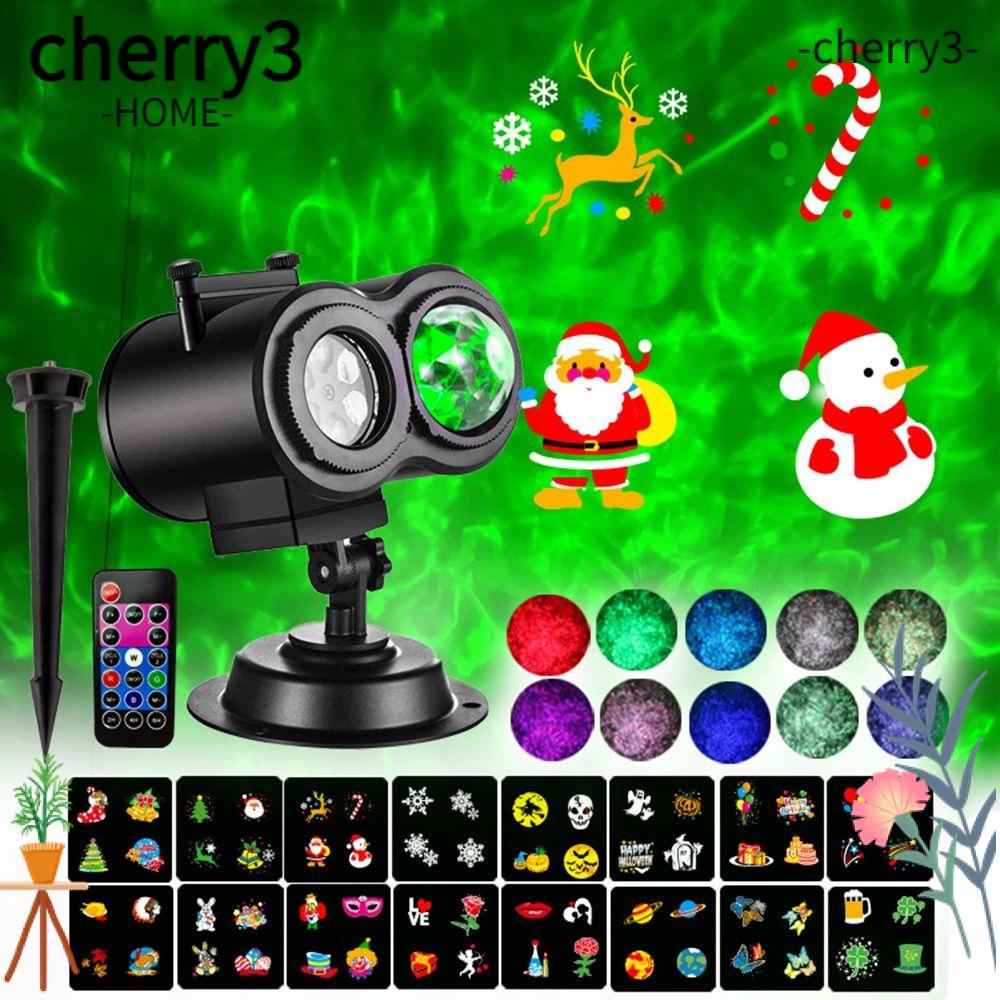 cherry3-โคมไฟโปรเจคเตอร์-led-ฉายรูปถังคู่-พร้อมรีโมตคอนโทรล-สําหรับตกแต่งคริสต์มาส-ในร่ม-และกลางแจ้ง