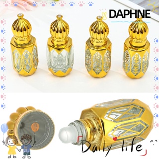 Daphne ขวดน้ําหอมเปล่า แบบแก้ว เติมได้ สีทอง