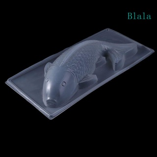 Blala แม่พิมพ์พลาสติก รูปปลาคาร์พ 3D แฮนด์เมด สําหรับทําเค้ก ช็อคโกแลต เยลลี่ น้ําตาลปั้น DIY