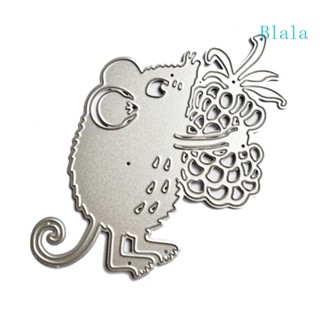 Blala Mouse แผ่นแม่แบบโลหะ ตัดลายนูน ลายฉลุ ลายนูน สําหรับตกแต่งงานหัตถกรรม DIY