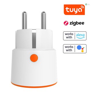 [พร้อมส่ง]Tuya Zigbee 16A เครื่องวัดแรงดันไฟฟ้าอัจฉริยะ ปลั๊ก EU ควบคุมผ่านแอพ ใช้ได้กับโทรศัพท์มือถือ