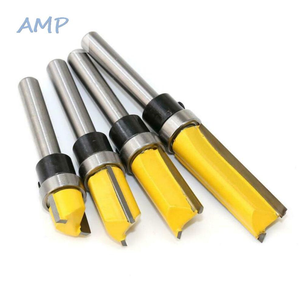 new-8-pattern-bit-top-bearing-yellow-silver-industrial-workshop-tool-1pc-1-4inch-shank
