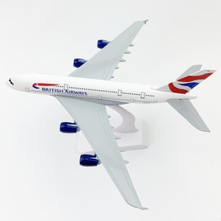 โมเดลเครื่องบินอัลลอยด์ British A380 ขนาด 20 ซม. สไตล์จีน