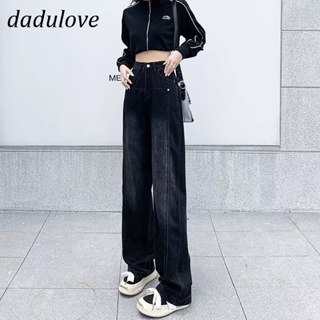 DaDulove💕 New American Ins High Street Thin Jeans Niche High Waist Wide Leg Pants Large Size Trousers