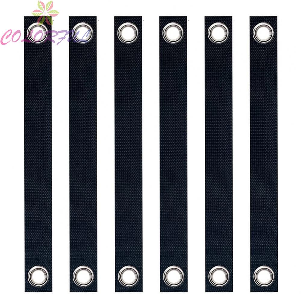 【COLORFUL】Sturdy Tree Straps with Cupronickel Grommets Set of 6 for
