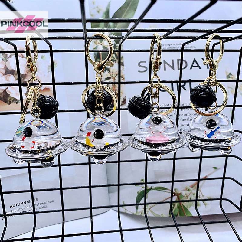 pinkcool-พวงกุญแจอะคริลิค-จี้การ์ตูนนักบินอวกาศน่ารัก-สร้างสรรค์-ของขวัญสําหรับผู้หญิง