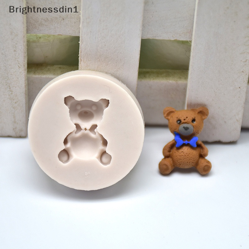 brightnessdin1-แม่พิมพ์ซิลิโคน-รูปหมี-สําหรับทําช็อคโกแลต-ฟองดองท์-ตกแต่งเค้ก-1-ชิ้น