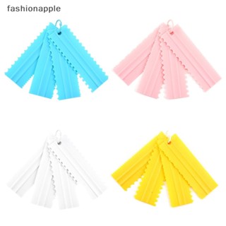 [fashionapple] ใหม่ พร้อมส่ง หวีปาดครีมไอซิ่ง PP 4 ชิ้น ต่อชุด DIY