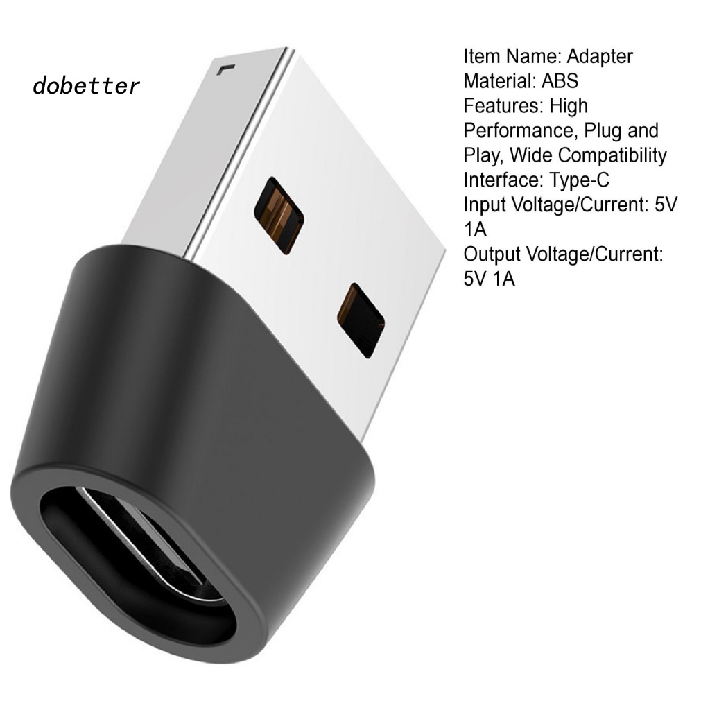 lt-dobetter-gt-อะแดปเตอร์แปลงสายชาร์จ-ความเร็วสูง-แบบพกพา-สําหรับแท็บเล็ต-5v-1a-usb-c