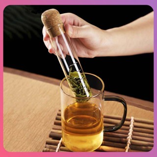 สร้างสรรค์ชา Infuser ท่อแก้วหลอดชาช้อนส้อมกรองสร้างสรรค์ท่อแก้วออกแบบกรองชาสำหรับแก้ว Puer ชาสมุนไพรชาเครื่องมือครัว G Adget [COD]