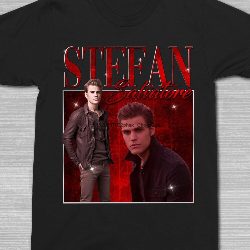 qzเสื้อยืดผ้าฝ้ายพิมพ์ลาย-เสื้อเชิ้ต-ลาย-stefan-salvatore-paul-wesley-the-vampire-diaries-90s-สไตล์วินเทจ-เหมาะกับของ-09