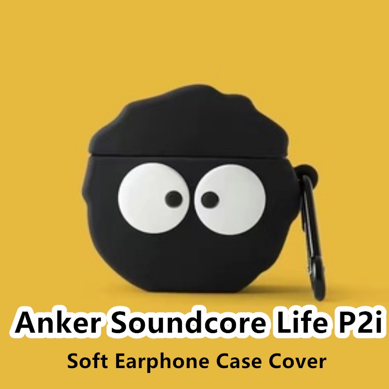 พร้อมส่ง-เคสหูฟัง-แบบนิ่ม-ลายการ์ตูน-สีพื้น-สําหรับ-anker-soundcore-life-p2i-p2i