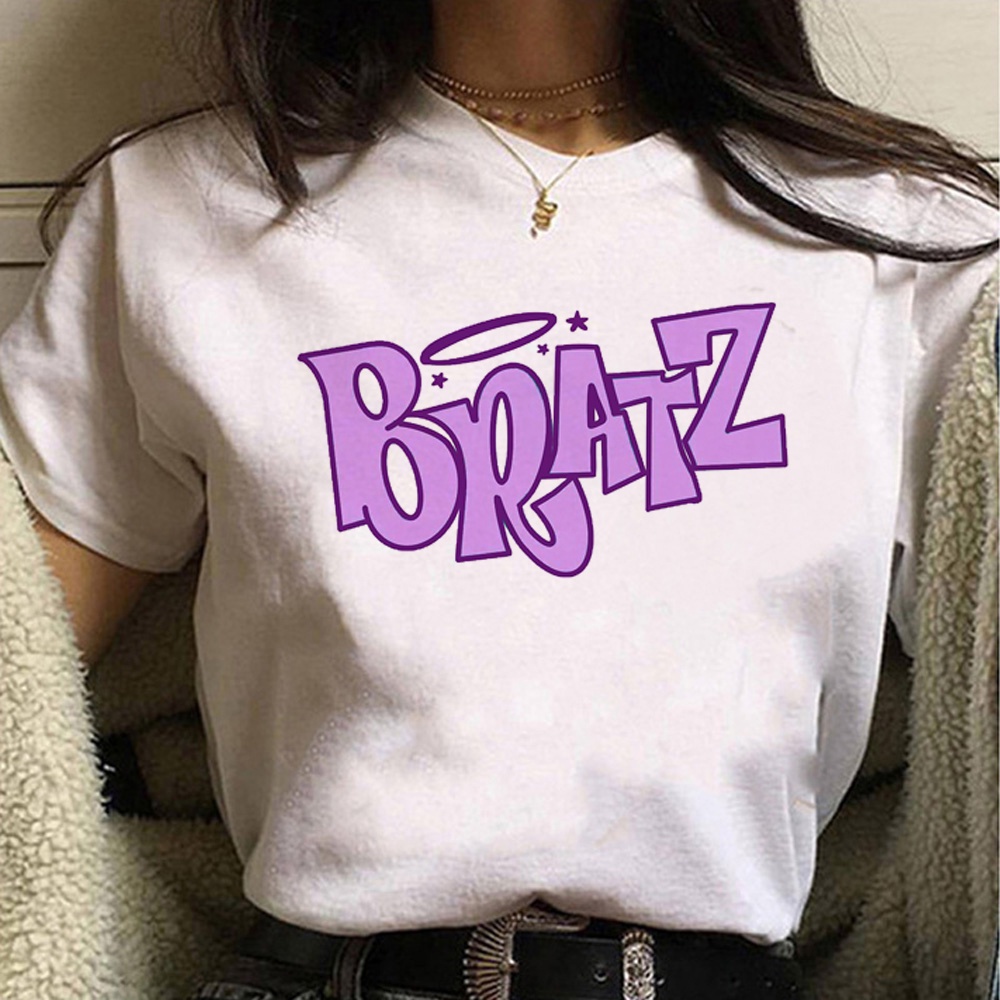 เสื้อยืด-พิมพ์ลายอนิเมะ-bratz-y2k-สําหรับผู้หญิง