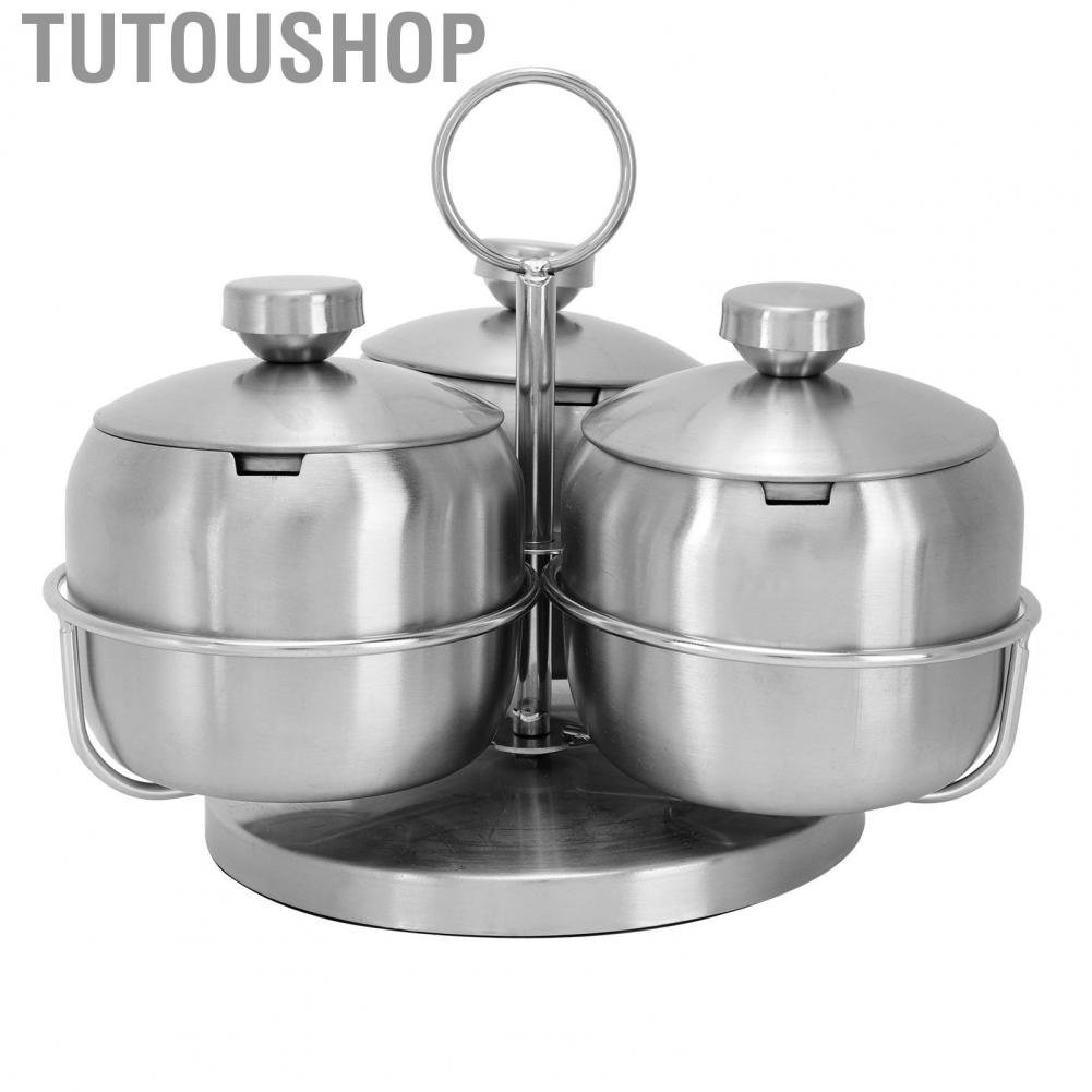 Condiment Pot 304 Stainless Steel Spice Bottle for Canteen