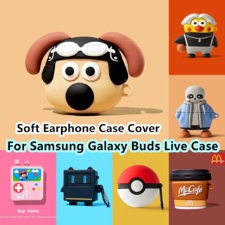 【ส่วนลด】เคสหูฟัง แบบนิ่ม ลายการ์ตูนมะเขือยาว สําหรับ Samsung Galaxy Buds Live