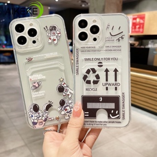 เคสโทรศัพท์มือถือ แบบนิ่ม ลายนักบินอวกาศ พร้อมช่องใส่บัตร สําหรับ Infinix Hot 20 Play 20S 20i Hot 12 Play NFC Pro 12i Hot 11 2022 Hot 8 Lite