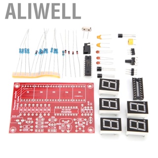 Aliwell Watt Meter DIY 1Hz-50MHz Frequency Indicator Crystal Oscillator Tester Module Kit with 5 Digits Digital Tube Display Red Power