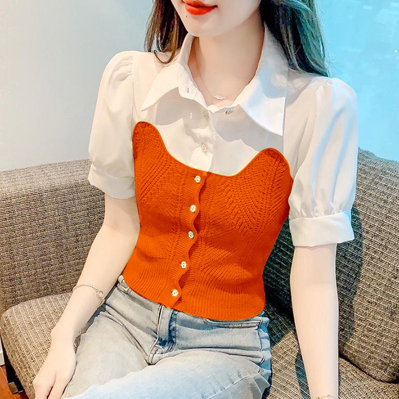 fashion-recommendation-เสื้อเชิ้ตแขนสั้น-เข้ารูป-สวยงาม-แฟชั่นฤดูร้อน-สําหรับผู้หญิง