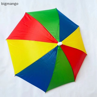 [bigmango] หมวกร่มกันแดด กันฝน แบบพกพา พับได้ ป้องกันรังสียูวี สําหรับตกปลา ตั้งแคมป์ สินค้าใหม่ พร้อมส่ง