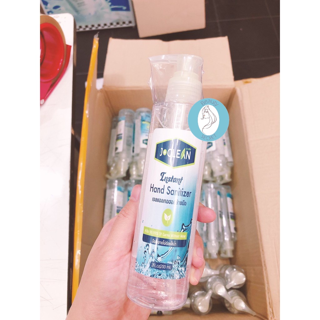 เจ-คลีน-เจลแอลกอฮอลล์-แบบขวดหัวปั๊ม-j-clean-instant-hand-sanitizer-200ml