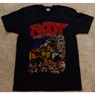 แฟชั่นใหม่ล่าสุด ใหม่ เสื้อยืดลําลอง แขนสั้น พิมพ์ลาย Rat King 1984 Concert Tour Patrol แฟชั่นสําหรับผู้ชาย