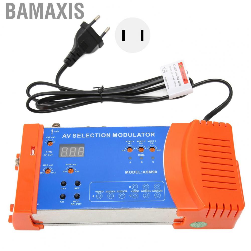 bamaxis-av-selection-modulator-professional-pal-ntsc-standard-vhf-uhf-rf-for-home-tv-100-240v-new