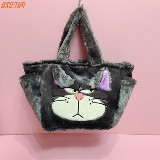 กระเป๋าถือผู้หญิง, การ์ตูนญี่ปุ่นแมวลูซิเฟอร์, ความจุขนาดใหญ่กล่องอาหารกลางวันช้อปปิ้งถุงเครื่องสําอาง