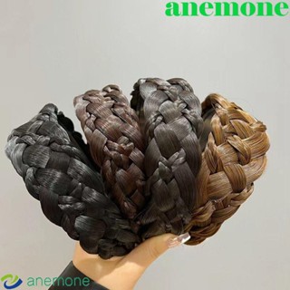 Anemone ที่คาดผมถักเปีย รูปก้างปลา น่ารัก เรียบง่าย สําหรับผู้หญิง