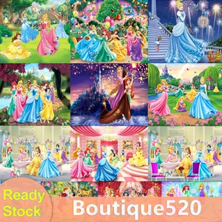 ชุดงานจิตรกรรมเม็ดบีด ทรงเพชร 5D ลายโมเสก Snow White สําหรับตกแต่งบ้าน [boutique520.th]